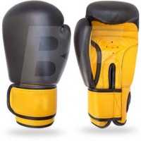 BF Black/Yellow Custom leather Boxing Gloves
